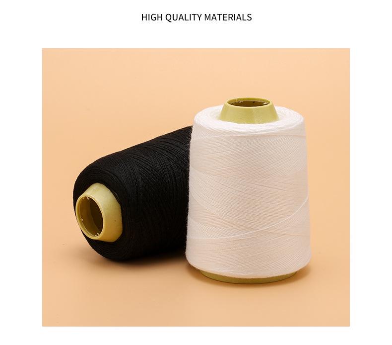 Quilting Needle & 3-Ply Extra Thick Cotton Thread Ball for Handmade Sewing & Mending - White, Large Roll