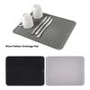 1Pcs Foldable Drying Heat Insulation Soft Rubber Dishes Sink Mat Table Kitchen Home Anti Slip Drying Dishes Drain Mat