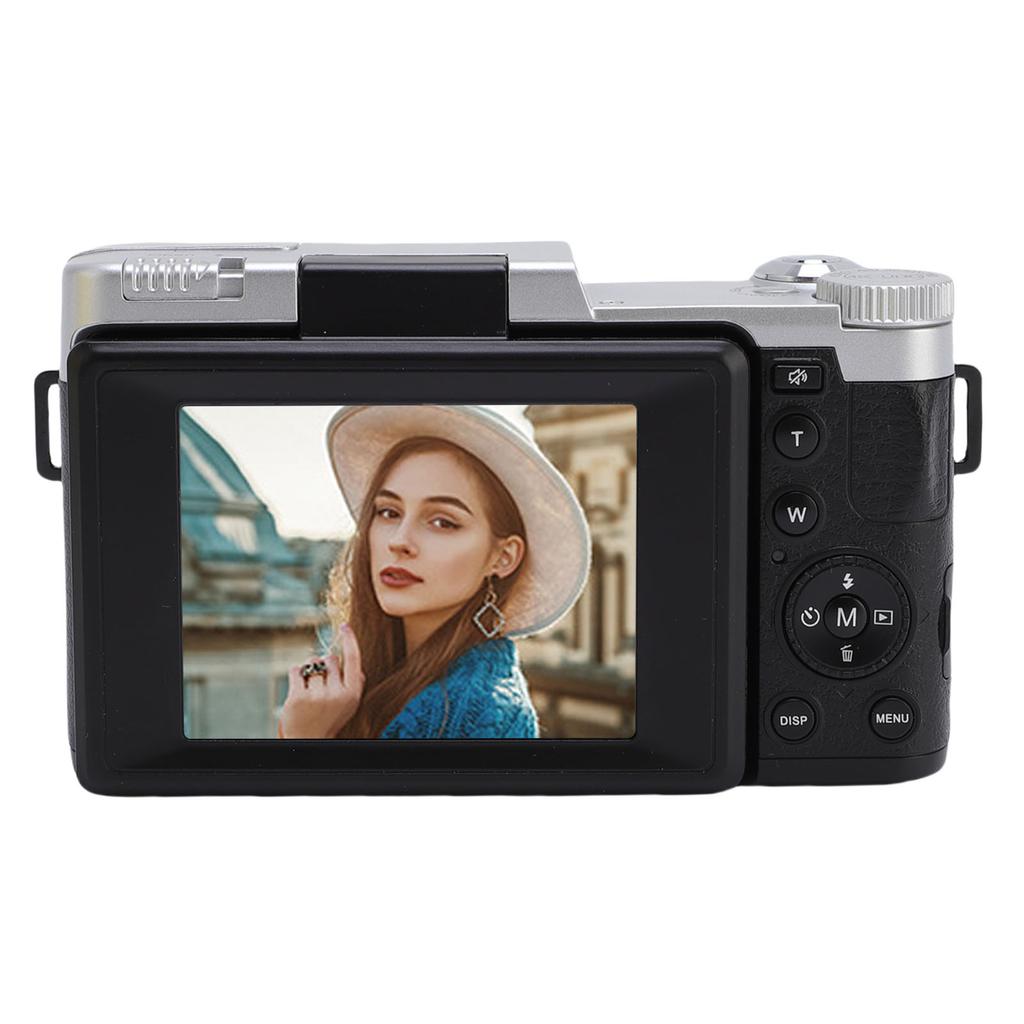 4K Digital Camera Autofocus 64MP Vlog Camera with 2.8 Inch 180 Degree   Screen Travel Camara for Photography