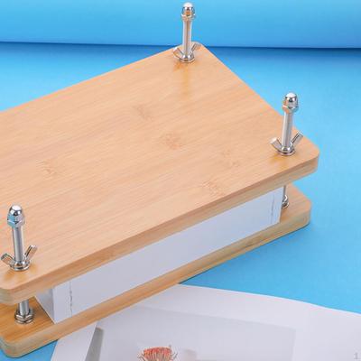 Wooden Book Binding Press Flat Paper Multifunctional Compact Manual for Repairing
