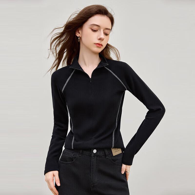 Tachie Women s Half-Zip Long Sleeve Knit Top S