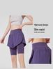 Damen Sommer Schnelltrocknende Yoga- und Laufshorts - Zweiteiliges Design, Anti-Exposition, Outdoor-Sport Fitnessshorts