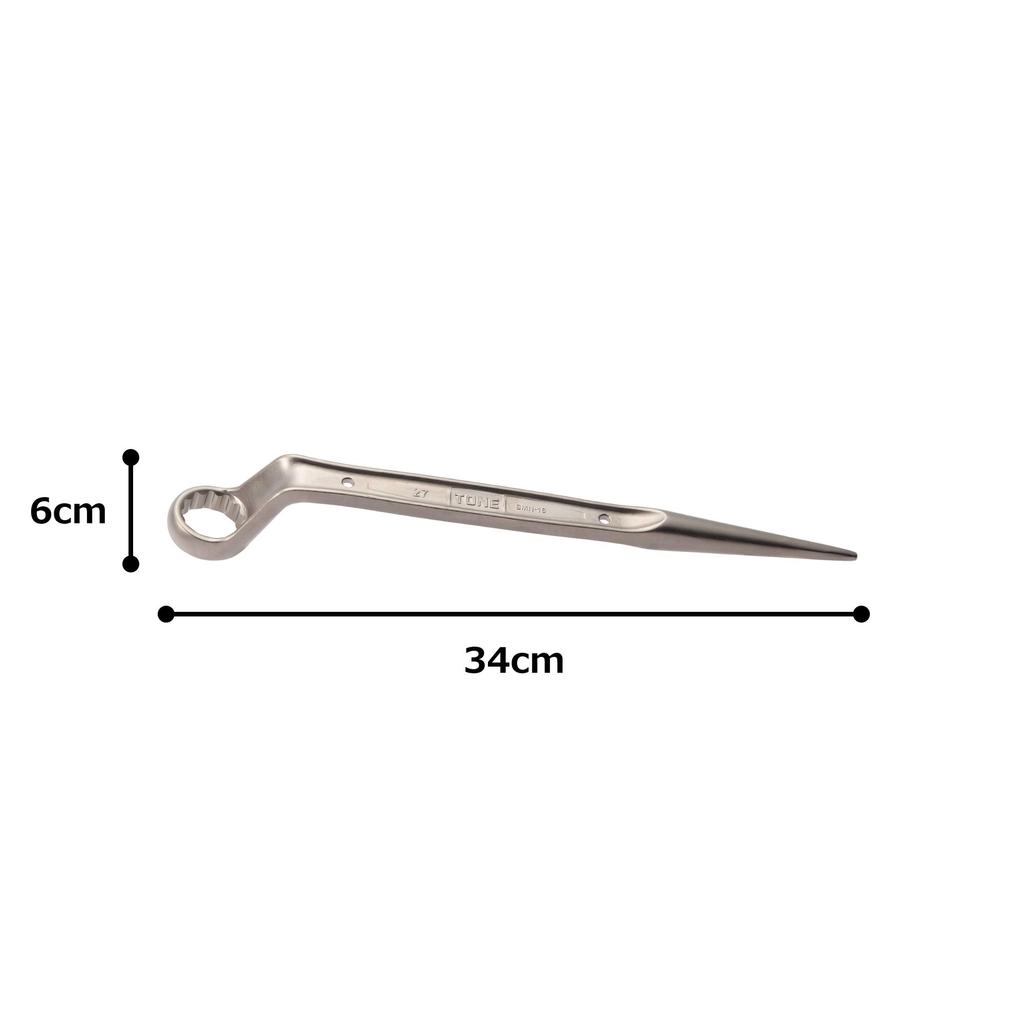 TONE Combination Wrench with Ratchet Handle Torx Shear 27mm Jaw Opening HPSMN-16 (for Bolts),