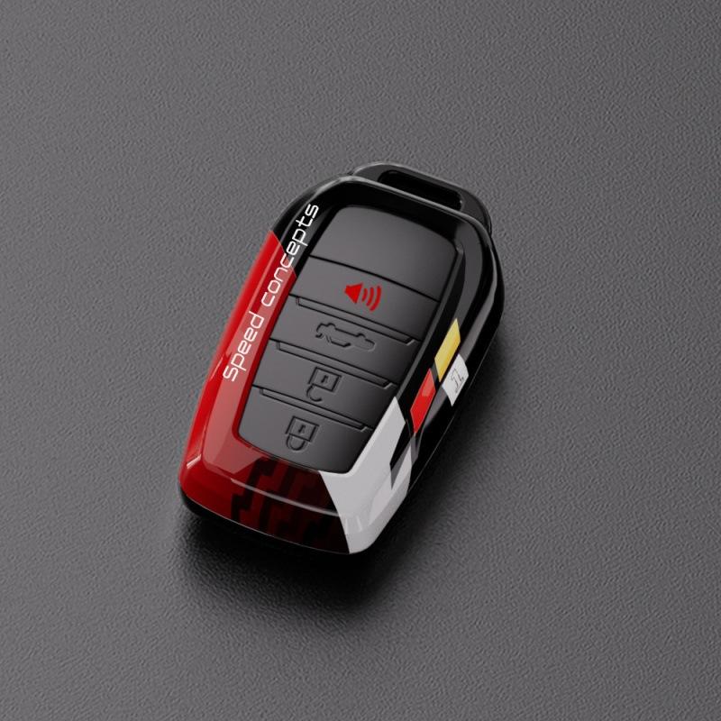 For Toyota Key Sets Corolla CHR Highlander Leiling Shell Buckle, Camry RAV4 Coated Carbon Fiber