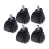 5 Pack 2 Inch Universal 360 Degree Heavy Duty Office Chair Caster Wheels