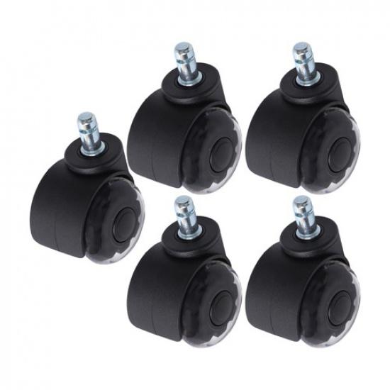 5 Pack 2 Inch Universal 360 Degree Heavy Duty Office Chair Caster Wheels