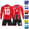 Kit de camisas personalizadas masculinas meninas com número de nome camisas de futebol personalizadas para meninos terno de treinamento