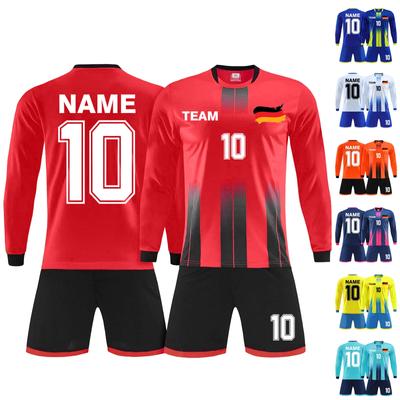 Personalised Shirts Kit Mens Girls With Name Number Custom Football Jerseys For Boys Training Suit