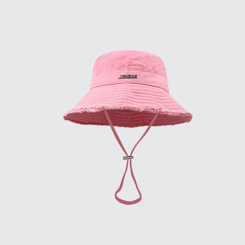 2025 Women's Retro Japanese Denim Fisherman Hat - Large Sunshade, Distressed Bucket Design, Summer Sun Protection