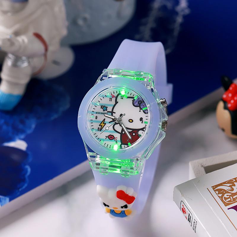 Marvel Cartoon Glow-in-the-Dark Silicone Quartz Watch for Kids and Students