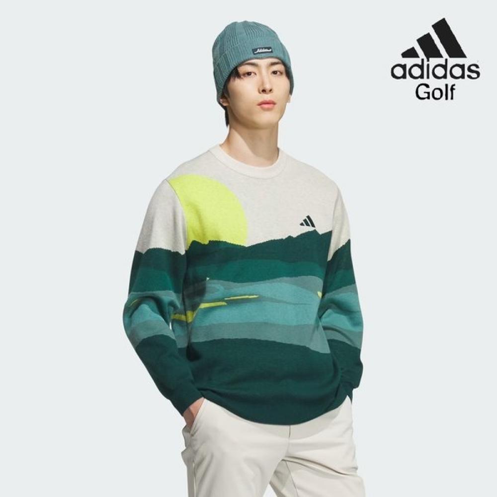 Adidas Golf Men S Graphic Sweater Long Sleeve Jl7951
