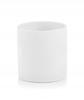 Blumentopf aus Keramik, weiß, Zylinder, 8x8cm