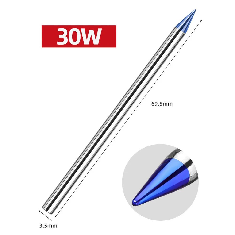 

30-150W Blue Pointed Welding Tips External Heat Soldering Iron Lead-Free Station Solder Soldering Iron Tip Soldering Accessories