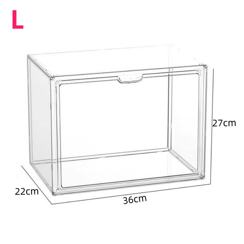 Book Storage Box Magazine Transparent Bookshelf Album CD Desktop Dustproof Large Capacity Acrylic Display Cabinet Storage Boxes