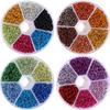 Ca. 1080 Stück/Karton 6 mm Bunte Aluminium Offene Ringe Spalt-Sprungringe Verbinder-Set für Schmuckherstellung DIY Halsketten-Zubehör