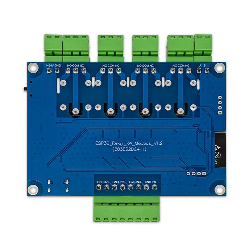 2025 Trend Wireless ESP32 RS485 Modbus Relay Module With 4 Channel, TYPE-C 7-24V, And CH340 For Modbus