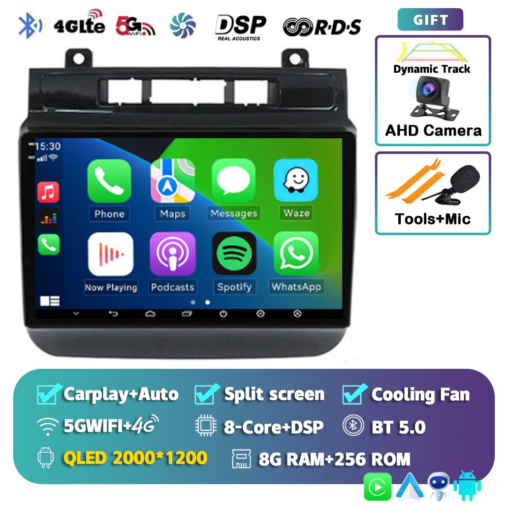 Android 14 Carplay Auto WIFI+4G Car Radio For Volkswagen Touareg 2011-2017 Multimedia Video Player Navigation GPS Stereo 2din BT