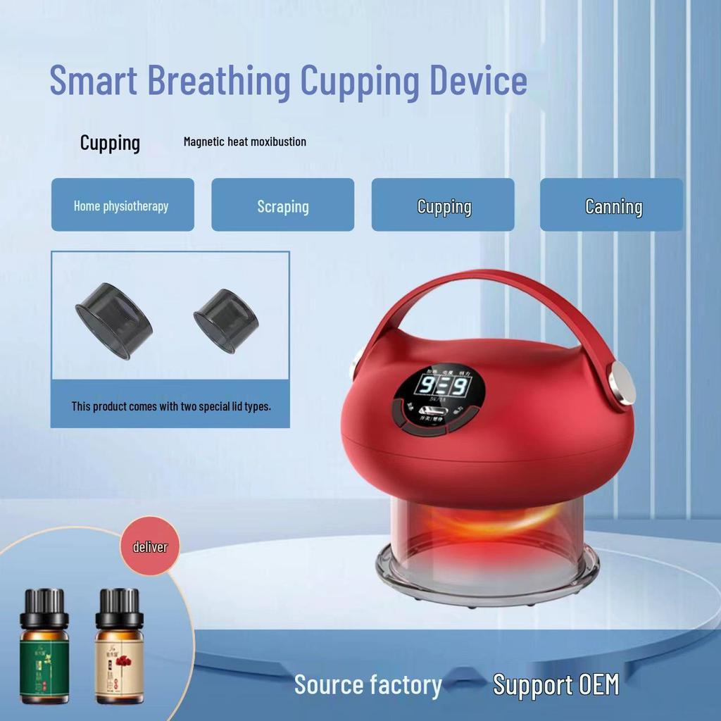 Portable Electric Heating Cupping and Guasha Vacuum Massager