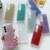 For Samsung Galaxy Z Fold 6 Glitter Case, Cute Bling Sparkle Sparkly Shiny Soft TPU Silicone Clear Bumper Four Corner Shockproof Protective Case for