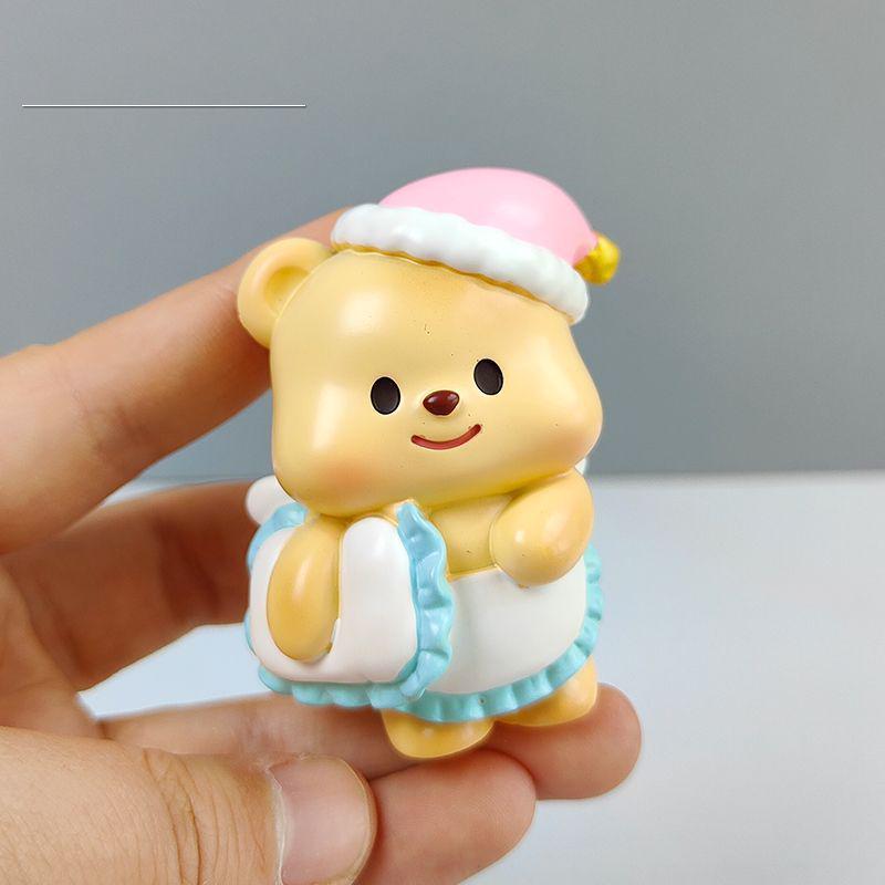 Butter Bear Blind Box Figure: Internet Celebrity Milky Little Bear Doll for Desktop or Car Decoration and Birthday Gift.
