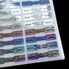 300 Pcs Bone Silver Hologram Sticker Holographic Tamper Evident Label High Security Warranty Seal Sticker with Serial Numbers(0.4 Inch X 2