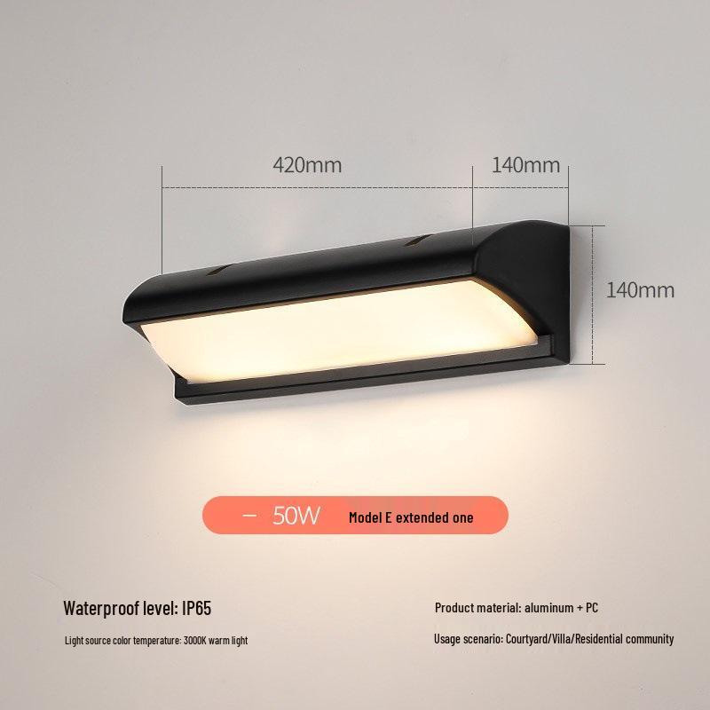 LED Waterproof Wall Light with Motion Sensor for Outdoor Garden or Balcony