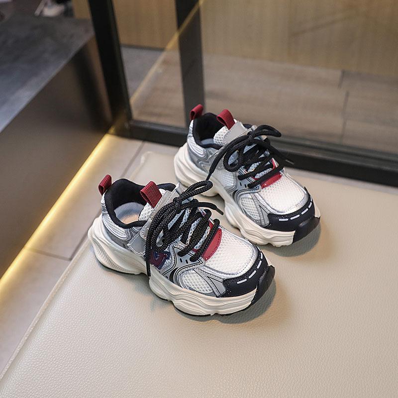 Children's Sports Shoes Spring and Autumn New Boys Shoes Girls Air Net Surface Cuhk Children Running Shoes