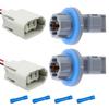 1Set Rear License Plate Light Socket W/2 Way Female Wiring Replacement For Ford F81Z-13411-AA Car Accessories