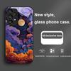 Sun Moon First Photo For Samsung Galaxy S24 Plus S20 21 FE S23 Ultra S8 9 A70 72 73 50 51 52 53 Tempered Glass Phone Case
