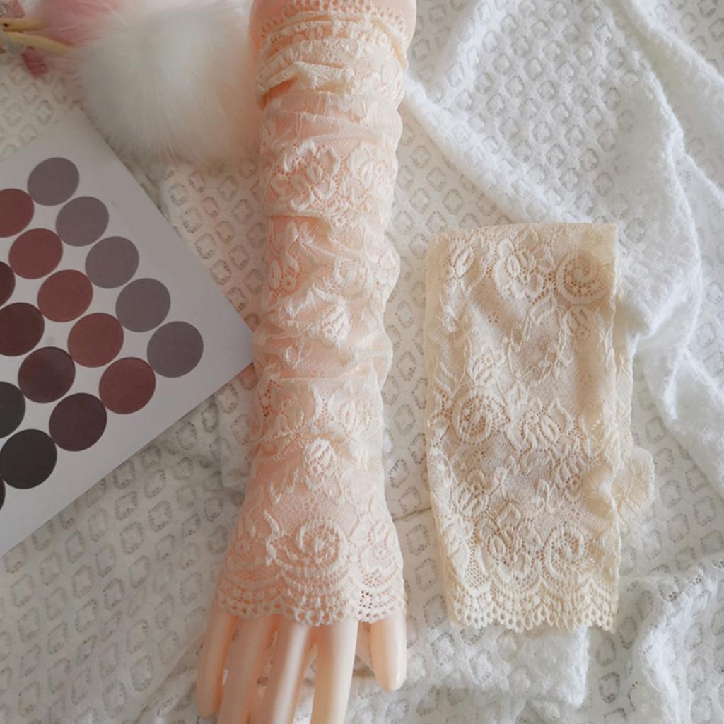 Popular Mesh Lace Sleeves Arm Covers for Driving Cycling Decorative Armwear Breathable Fashion Flower Arm Protectors
