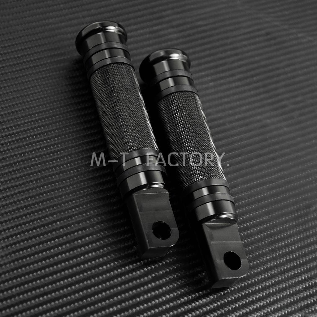 1Pair Motorcycle Black Foot Pegs Rider Rear Front Pedal Footrest For Harley Touring Sportster 883 1200 XL Softail Dyna Low
