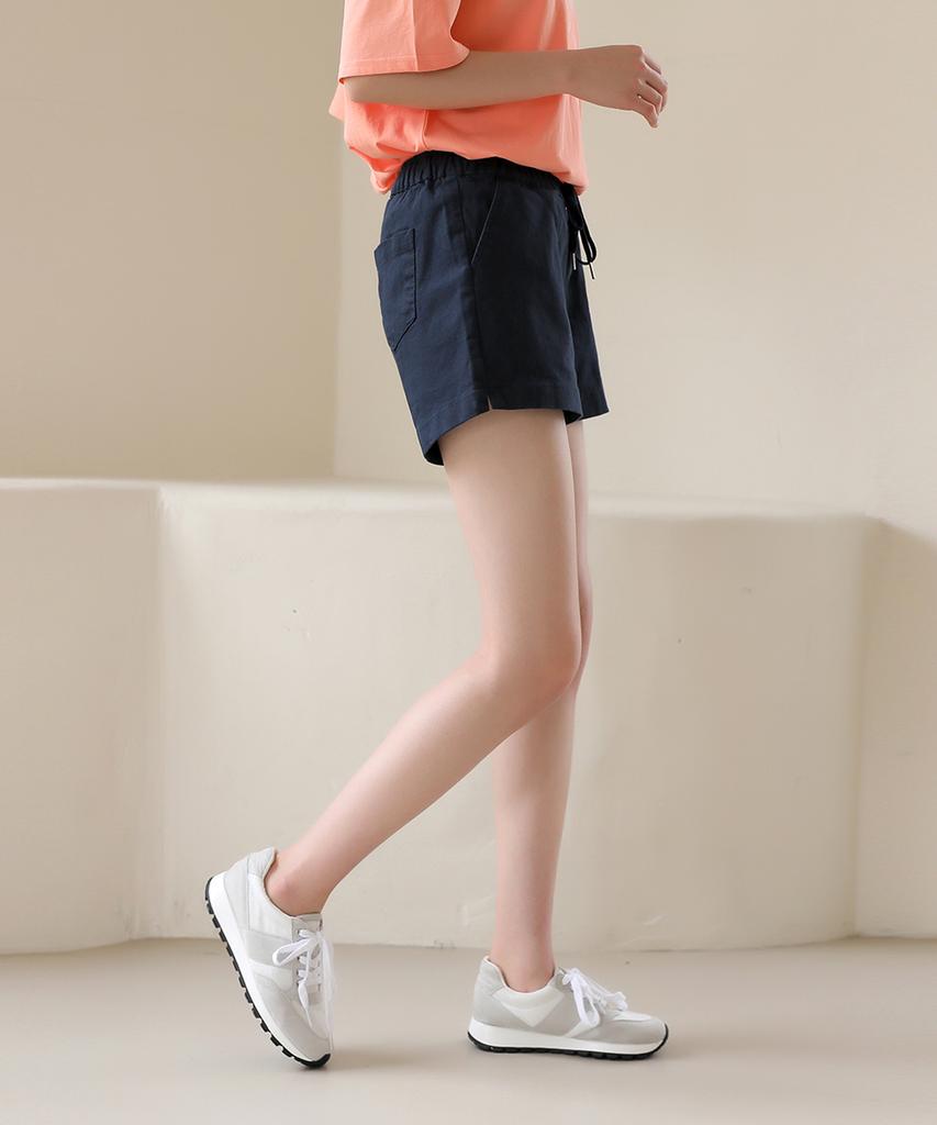 Ppaeppae Side Slit Summer Elastic String Shorts (Type B)