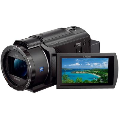 Sony Kamera wideo 4K Handycam Czarna pamięć 64 GB Zoom optyczny 20x Przestrzenna optyczna stabilizacja obrazu B FDR-AX45A (Model 2022) Wbudowany FDR-AX45A