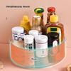Lazy Susan Organizer Spice Storage Rack 360-Degree Rotatable Large Capacity Transparent Countertop Turntable Spice Holder