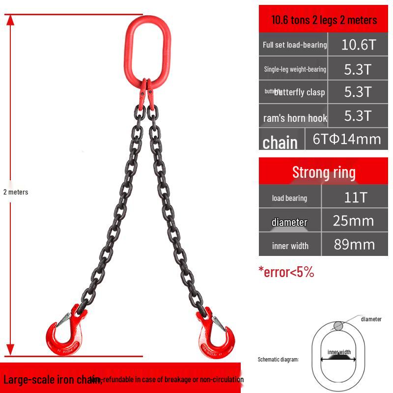 

Jundingying 10.6 Ton Lifting Chain Sling