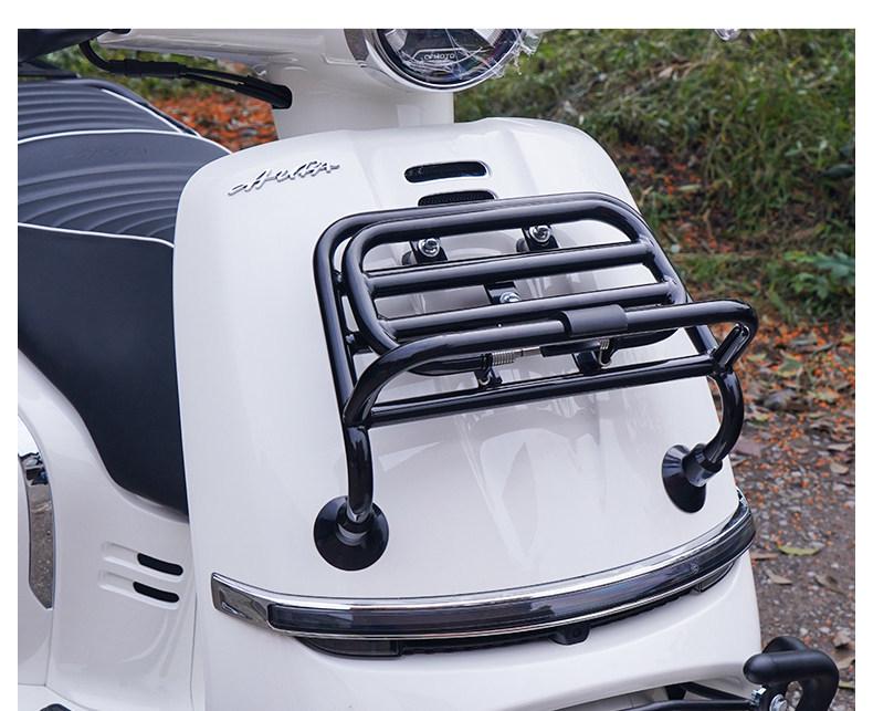 Chunfeng 150AURA Crash Bars: Front & Rear Anti-Fall Protection with Small Backrest
