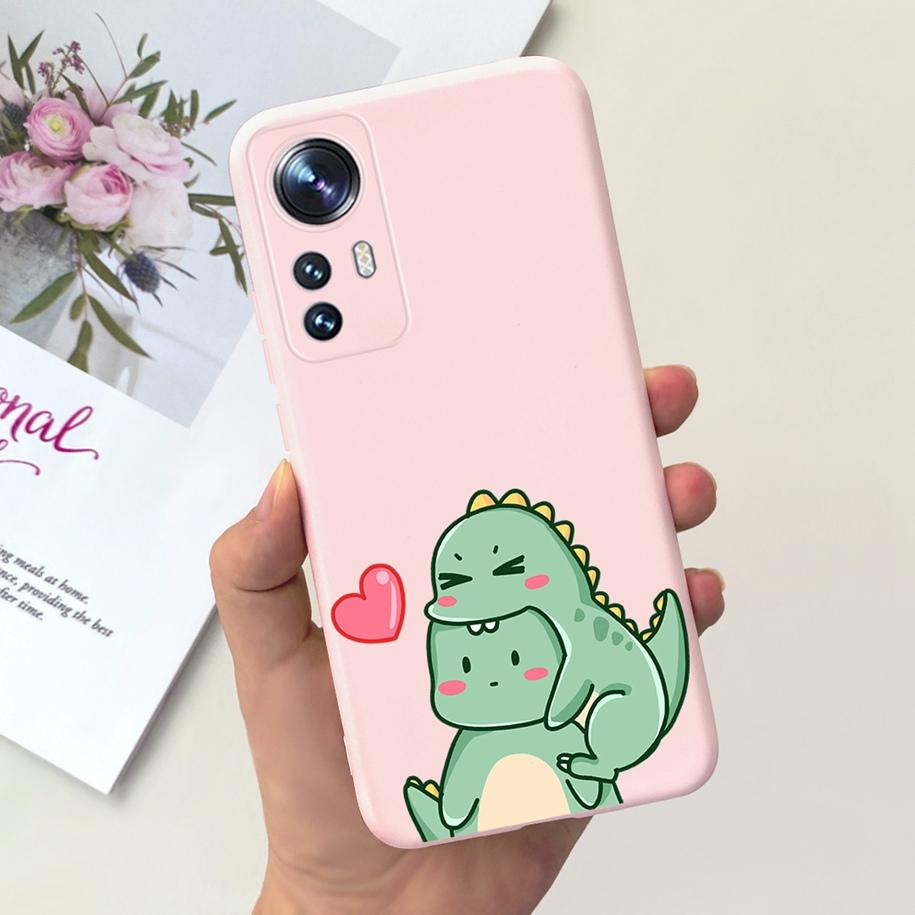 For Xiaomi 12 Case Mi 12X Cover Luxury Flower Cartoon Slim Soft Silicone TPU Back Cover For Xiaomi 12 Pro Funda Mi 12 Ultra Capa