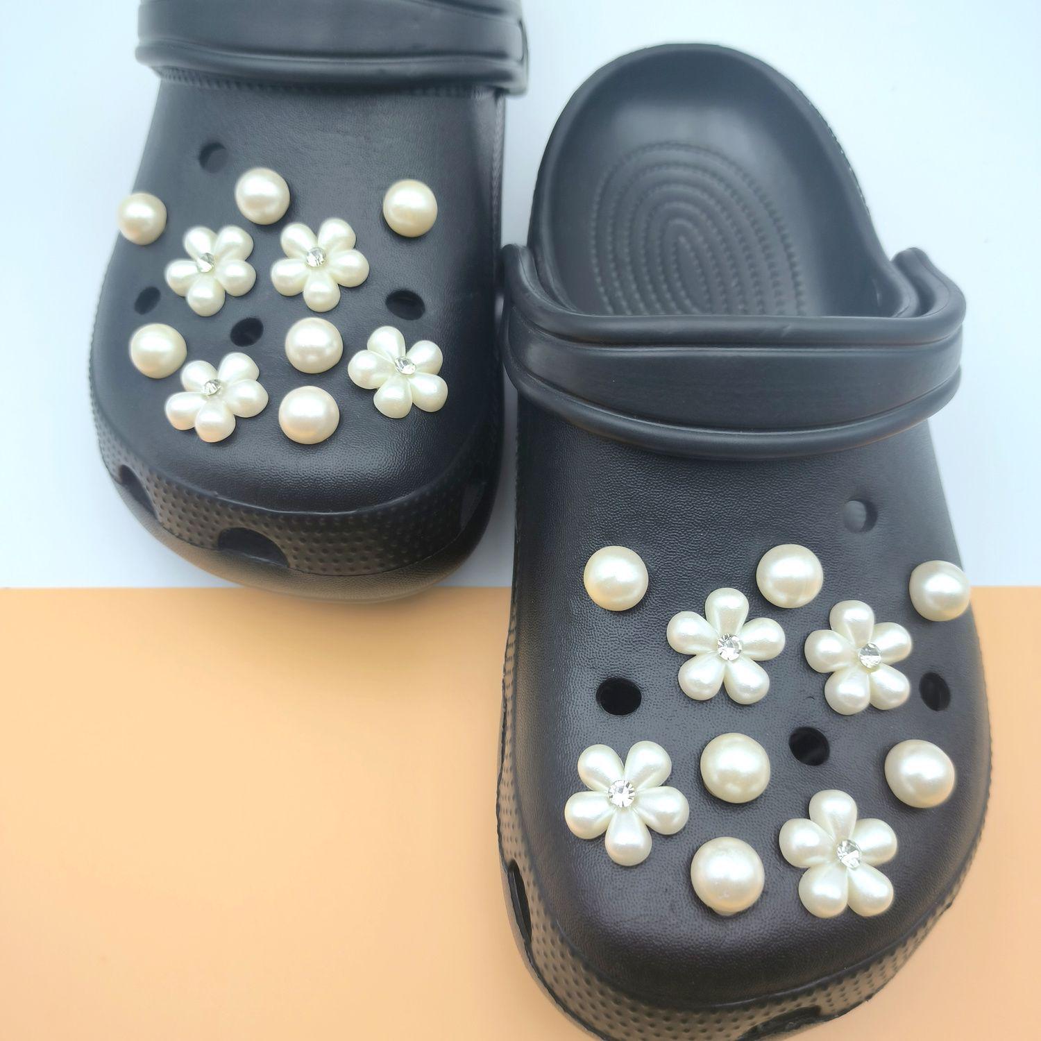 French Chic Detachable Pearl Flower Shoe Buckle Accessories