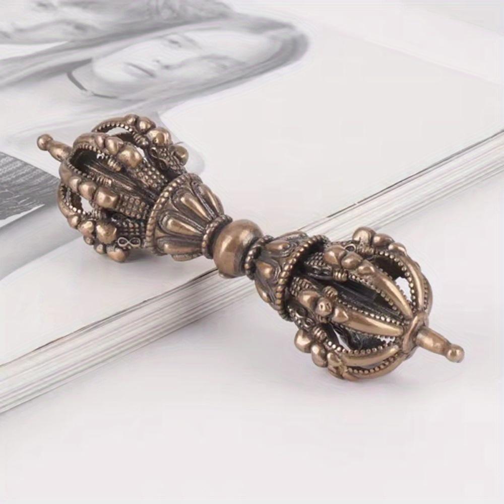 1 Stück Vintage Kupfer Feng Shui Ornament Religiöse Sammlung Buddha Instrument Heimdekorationen Antike Messing Schreibtischdeko