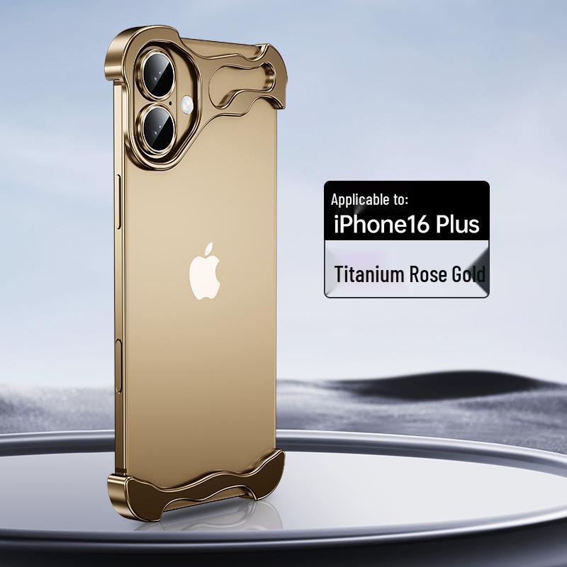 

Защитный чехол для iPhone 16/17 Pro Max Air с неровной металлической рамкой и теплоотводом iPhone 16 Pro Max