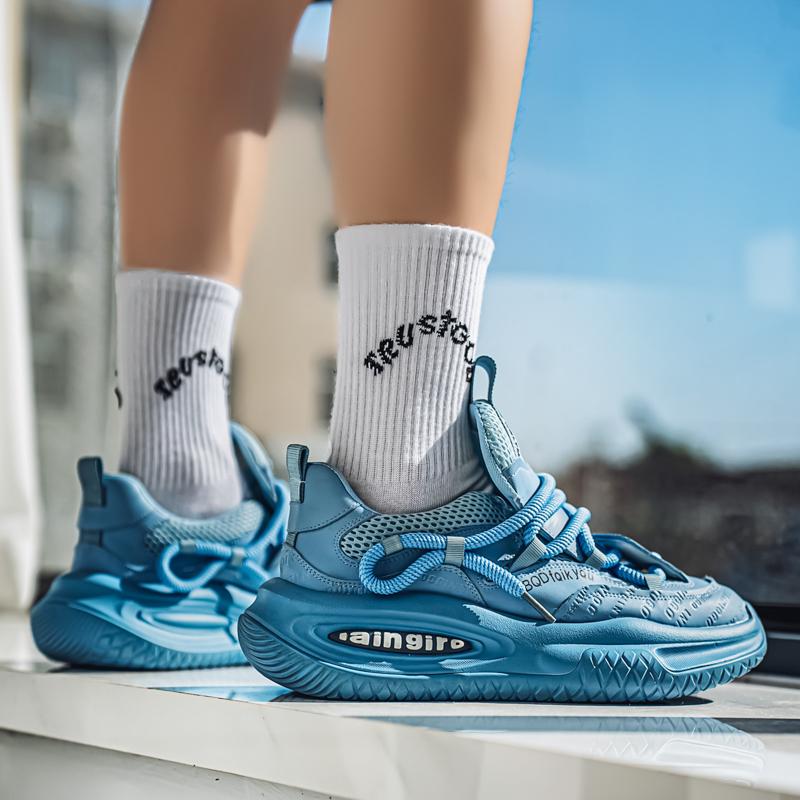 Men's Trend Clunky Sneaker Outdoor Non Slip Breathable Casual Running Sport Shoes Comfortable Work Shoes