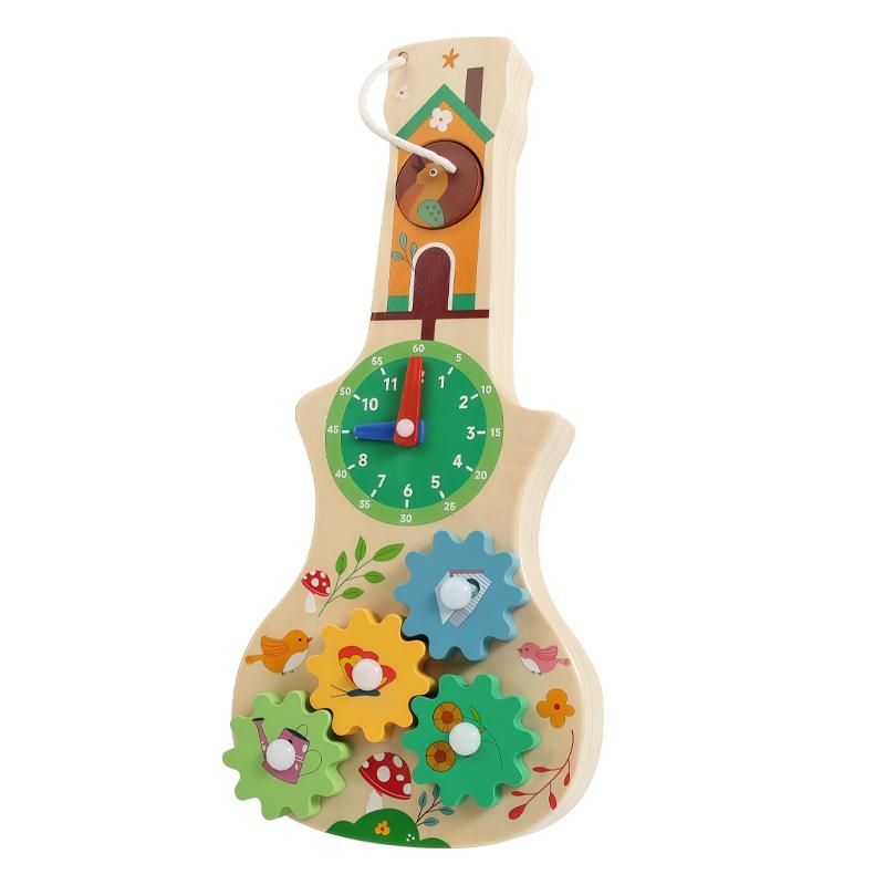 

Montessori Busy Board with Musical Games Multifunction Wooden Board Early Hand Fine Cognitive Education Teaching Aids Toy Gift
