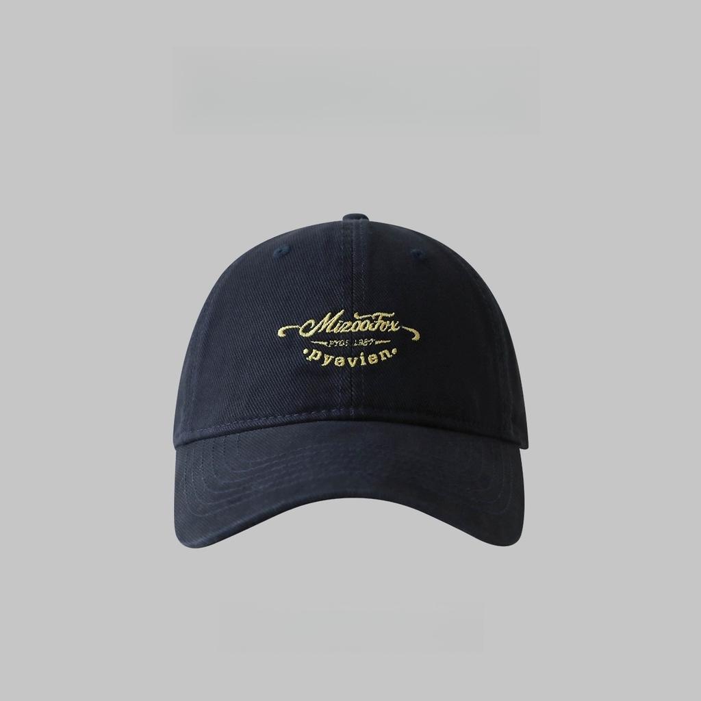 Embroidered Letter Baseball Cap for Female Birthday  Wide Brimmed  Slimming  Soft Top Hat Pure Cotton  Versatile  Baseball Cap for Male