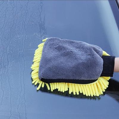 New Soft Car Wash Glove Waterproof Multifunction Cleaning Glove Thick Anti-scratch Car Wax Detailing Brush Car Supplies