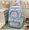 Schoolbagins Style High-value Student Schoolbag Female Korean College Style Two-piece Backpack Ballet Style Lace Make-up Bag