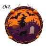 Ghost Wall Ornament Vintage Wooden Halloween Welcome Door Hanger, Pumpkin Skull Witch Farmhouse Hanger Sign, Hanging Decor for Front Porch Decoration