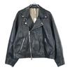 upper hights 870D00902BLK 24Stainless Steel Black Fake Leather THE RIDERS SHORT Double Rider's Jacket Jacket 1 blackUsed