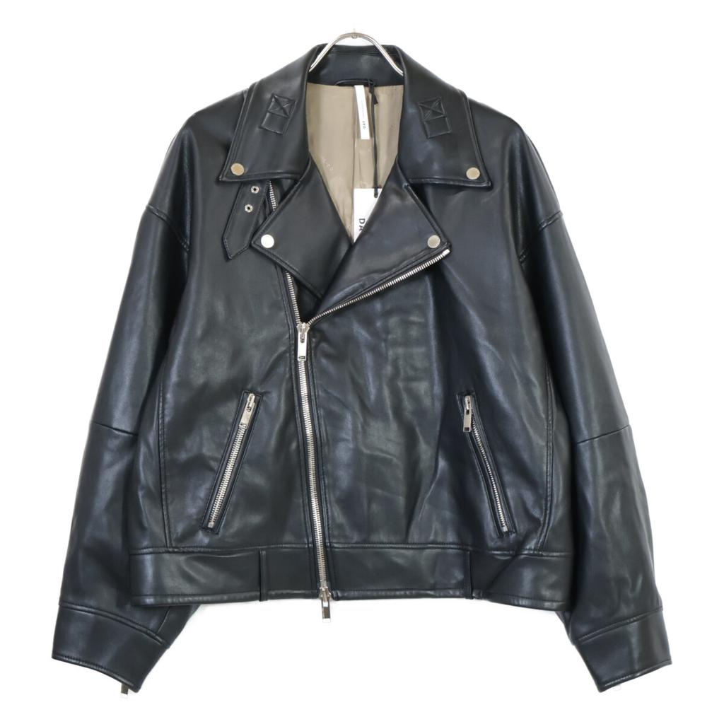 upper hights 870D00902BLK 24Stainless Steel Black Fake Leather THE RIDERS SHORT Double Rider's Jacket Jacket 1 blackUsed