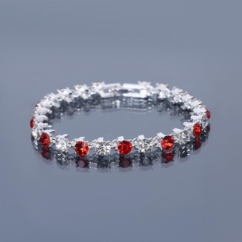 Colorful Geometric Round Teardrop Bracelet - European & American Retro Style