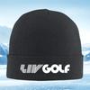 White Letters Golf Logo On Black. Men Women Unisex Knitted Hat Beanie Pullover Cap Winter Thermal Warm Christmas Outdoor Cycling